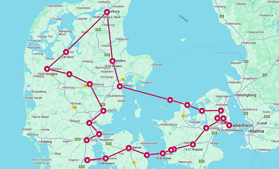 Flagdag 2025 - flyrute